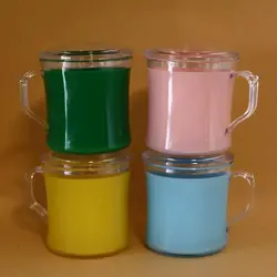 لیوان کریستال درب دار نقلی