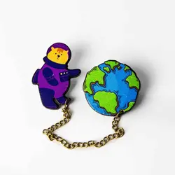 پین زنجیردار Astronaut Bear