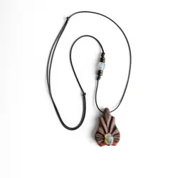 گردنبند چوب گردو رز وود و سنگ لابرادوریت