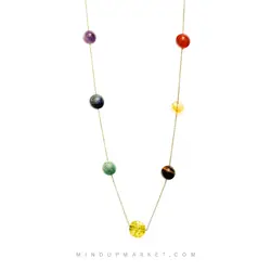 گردنبند طلا (7 چاکرا) - مایند آپ مارکت