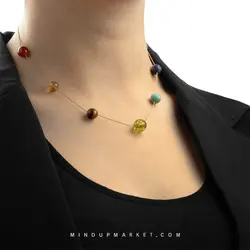 گردنبند طلا (7 چاکرا) - مایند آپ مارکت