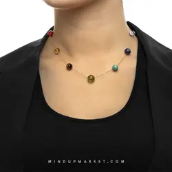 گردنبند طلا (7 چاکرا) - مایند آپ مارکت