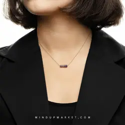 گردنبند طلا (آمیتیست) - مایند آپ مارکت