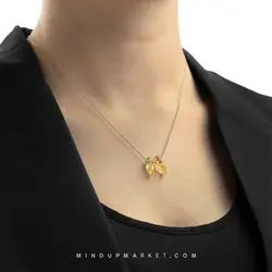 گردنبند طلا (سیترین) - مایند آپ مارکت