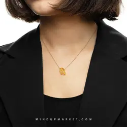 گردنبند طلا (سیترین) - مایند آپ مارکت