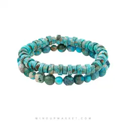 دستبند شهاب سنگ آبی - مایند آپ مارکت