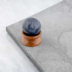 گوی سنگی 14 (عقیق سلیمانی بنفش) شن دار