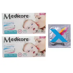 بی بی چک مدیکور مدل Cassette ۹۹.۸٪ مجموعه 2 عددی به همراه کاندوم مدل X