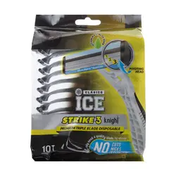خود تراش آیس مدل Strike 3 Knight بسته 10 عددی