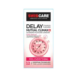 کاندوم سوئیس کر مدل DELAY بسته 12 عددی