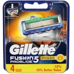 تیغ یدک ژیلت مدل  Fusion Proglide Power 5 ‏بسته 4 عددی