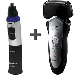 ماشین اصلاح صورت پاناسونیک سری Lamdash مدل ES-GA20  به همراه موزن گوش و بینی پاناسونیک مدل ER-GN30