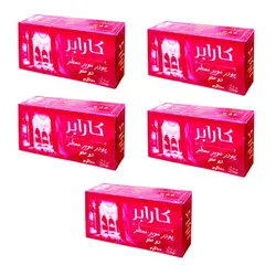 پودر موبر کارابر مدل سنتی وزن 100 گرم مجموعه 5 عددی