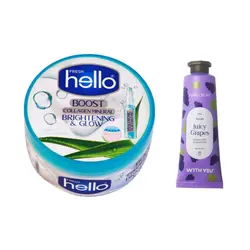 کرم مرطوب کننده هلو فرش مدل آلوئه ورا حجم 240 میلی لیتر به همراه کرم مرطوب کننده ویت یو مدل Juicy Grapes حجم 50 میلی لیتر