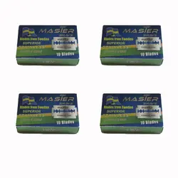 تیغ یدک مستر شیو مدل superior stainless double edge  بسته 4 عددی