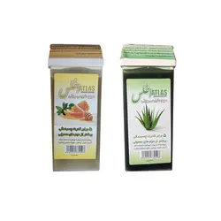 موم موبر اطلس مدل عسل و آلوئه ورا وزن 110 گرم مجموعه 2 عددی