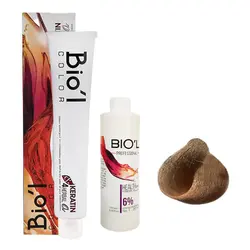 کیت رنگ مو بیول سری NATURAL شماره 9.23 حجم 100 میلی لیتر رنگ بلوند ماسه ای خیلی روشن