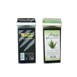 موم موبر اطلس مدل ذغال و آلوئه ورا  وزن 110 گرم مجموعه 2 عددی