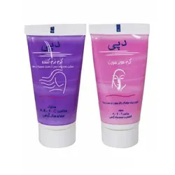 کرم موبر صورت دپی مدل001 به همراه کرم نرم کننده حجم 25 میلی لیتر