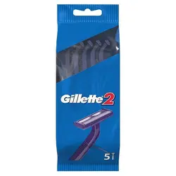 خود تراش ژیلت مدل Gillette 2 بسته 5 عددی