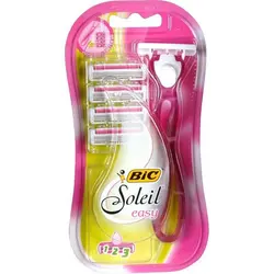 خود تراش بیک مدل Soleil easy به همراه تیغ یدک بسته 4 عددی