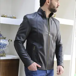 کاپشن چرم مردانه کد11404