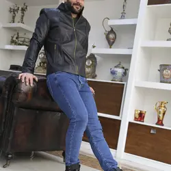 کاپشن چرم مردانه کد11404
