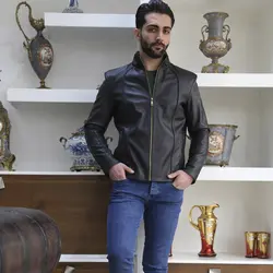 کاپشن چرم مردانه کد11404