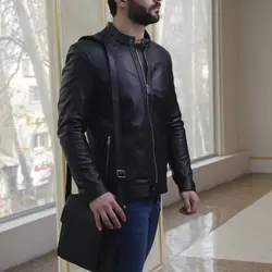 کاپشن چرم مردانه کد11400