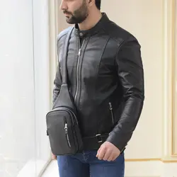 کاپشن چرم مردانه کد11400