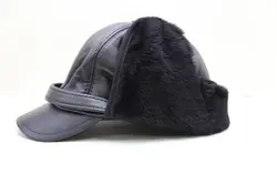 کلاه چرمی مردانه روگوشی - فروشگاه چرم میش
