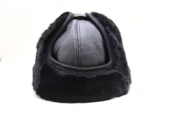 کلاه چرمی مردانه روگوشی - فروشگاه چرم میش