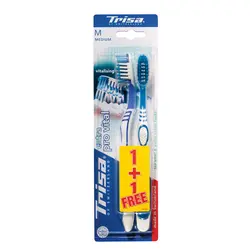 پک دو عددی مسواک تریزا مدل Extra Pro Vital با برس متوسط - یک مسواک رایگان