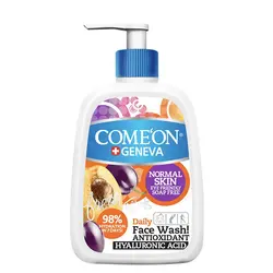 ژل شستشوی صورت کامان مخصوص پوست های نرمال با عصاره زردآلو