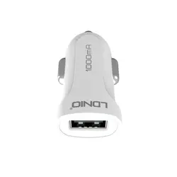 شارژر فندکی تک پورت الدینیو LDNIO 1000mA ios & Micro USB Car Charger | DL-C17