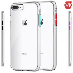 قاب دکمه رنگی آیفون Ultra Slip Transparent Case | iphone 8 Plus | 7 Plus