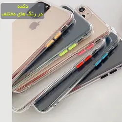 قاب شفاف دکمه رنگی آیفون Liquid Crystal Cover | iphone 6 Plus