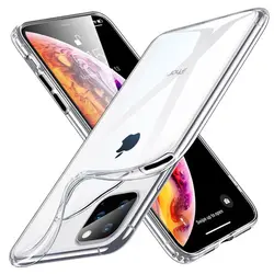 قاب شفاف دکمه رنگی Ultra-Thin Crystal Cover | iphone 11 Pro
