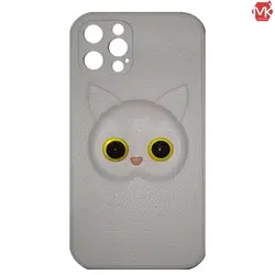 قاب فانتزی آیفون White Cute Cat Case | iphone 12 Pro