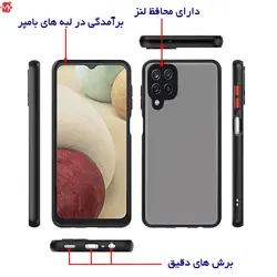 قاب محافظ سامسونگ Protective Shockproof Matte Case | Galaxy A12 Nacho