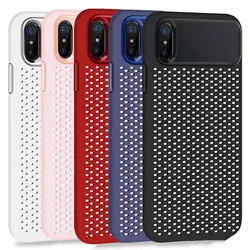 قاب ژله ای توری آیفون Cooling Mesh TPU Hollow Case | iphone XS Max