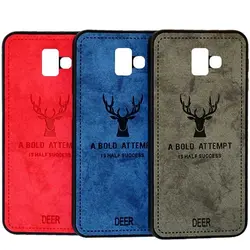 قاب گوزنی سامسونگ Silicone Cloth Pattern Deer Case Galaxy j6 Plus | j6 Prime