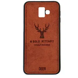 قاب گوزنی سامسونگ Silicone Cloth Pattern Deer Case Galaxy j6 Plus | j6 Prime