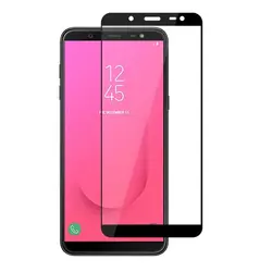 محافظ شیشه ای تمام چسب سامسونگ IMAK Full Glass | Galaxy j8 2018