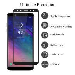 محافظ شیشه ای تمام چسب سامسونگ Elk Full Glass | Galaxy A6 2018