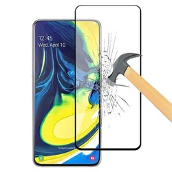 محافظ شیشه ای نمایشگر پوشش منحنی سامسونگ Magic 9D Glass | Galaxy A80