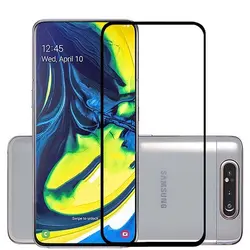 محافظ شیشه ای نمایشگر پوشش منحنی سامسونگ Magic 9D Glass | Galaxy A80