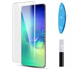 محافظ صفحه تمام منحنی سامسونگ UV Liquid Glue Full Cover Glass | Galaxy S10