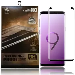محافظ صفحه تمام چسب AB موبیلو سامسونگ MOBILO Full AB Glue 3D Glass | Galaxy S9