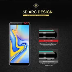 محافظ صفحه تمام چسب سامسونگ Full Glue 5D Glass Galaxy j6 Plus | j610F